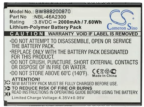 vhbw 1x Akku kompatibel mit TP-Link Neffos C7a, TP705A Handy Smartphone Telefon (2000 mAh, 3,8 V, Li-Polymer)
