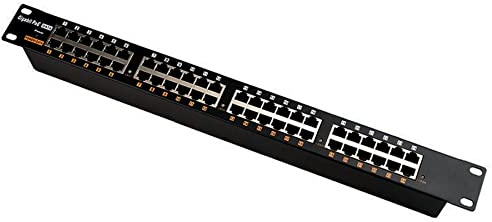 GPOE-24B-1U, 24 port Gigabit PoE injector for Mikrotik, Ubiquiti or 802.3af devices using PoE mode B - power supply NOT included 10/100/1000 data rates