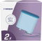 Wessper Cartouche Filtrante Aquaclean Compatible avec Philips et Saeco Machine à café, Filtre à Eau avec Charbon Actif - 2 pièces, Bleu