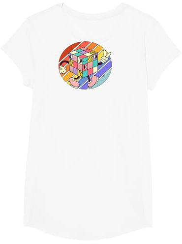 Zauberwürfel-Comic-Design. T-Shirt