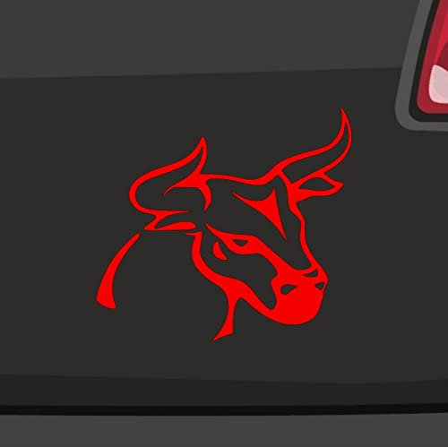 El Toro Aufkleber -6 Größen 21 Farben- Bulle Stier Rodeo Horn Spanien Bullhead