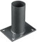 Easy Clôture Platine de fixation diamètre 60 mm pour portillon grillagé Gris anthracite