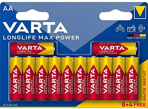 Alcalinas Marca VARTA Modello VARTA LONGLIFE MAX Power AA X8+4 gratuites