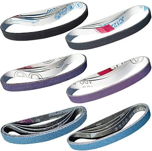 48-teiliges Messerschärfer-Set, 1,27 x 30,5 cm, Ersatz für Work Sharp Original Messer- und Werkzeugschärfer und Kombi-Messerschärfer WSKTS, WSKTS-KT/Mk.1, Mk.2-80/120/180/400/800/1200 Körnungen