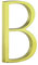 HASWARE Panneau De NuméRo De Maison Flottant: 5 Pouce (12cm) Signalisation De Porte Moderne – Frappant Pour Les Chiffres D'Adresse De Rue (B, Doré)