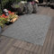 Carpettex Outdoor Teppich Wetterfest 120 x 170 cm Sisaloptik Grau - Ideal für Balkon, Garten, Terrasse, Camping und als Küchenteppich - Waschbarer Teppich, Skandinavisches Design, Flachgewebe