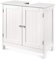 Mobile Sottolavabo per Bagno Mobiletto a Terra Sottolavandino Armadietto Sottolavabo da Bagno Mobile a Terra con 2 Ante in Legno Bianco Mobiletto sotto Il Lavello-60 * 30 * 60 cm-bianco