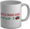Shopagift Life's a Board Game Mug Roll with It Dice White 11oz Large Ceramic Cup