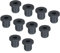 sourcing map 10Pcs T Type Rubber Grommet Mount Dia 10mm (13x6x10mm) Seal Protection Flexible Hole Plugs for Cable Pipe Black
