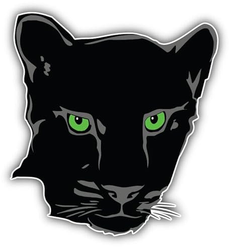 WildeBabsKLBT Panther Gesicht H1527 Autoaufkleber Sticker Aufkleber 12 cm | Selbstklebende Folie für Fahrzeug und glatte Oberflächen
