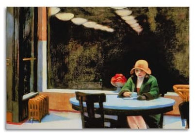 DryNda Edward Hopper Poster, Automat, Kunstdruck, Wand-Foto, Farbe, hängendes Bild, Familienschlafzimmer, Dekoration, Geschenk, 30 x 45 cm