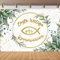 Kommunion Deko Banner 170x120cm, Taufe Party Dekoration Banner, Groß Erstkommunion Erste Heilige Kommunion Dekoration Gold-Grün Neutral Hintergrund Hängedeko für Junge Mädchen Wand Party