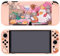 ENFILY Custodia morbida antiurto per custodia agganciabile compatibile con Nintendo Switch OLED, guscio resistente ai graffi per Joycon, set di skin protettiva in silicone