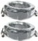 Paccs 2 Stück 25 m Mikrofonkabel Schwarz XLR Stecker male auf XLR Buchse female - Symmetrisch Audio Kabel DMX OFC-Kupfer