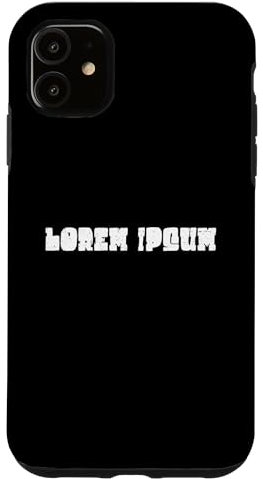 Hülle für iPhone 11 Lorem Ipsum