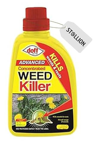 St@llion 1000ml Doff Advanced Concentrated Weed Killer Powerful Fast-Acting Lawn and Patio Weed Control, Garden Weed Remover, Organic, Safe and Non-Toxic Landscape Weed Prevention Spray (Pack of 1)