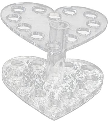 BELLIFFY Nagelhalter Werkzeug Für Nagelbürste Stifthalterung Für Uv-gel-pinsel Ständer Für Nagellack-stift Nailart-stifthalter Transparent Silber