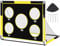 Gofady 2-in-1 Fußballtor für Kinder – Tragbares & Stabiles Fussballtore mit 5 Zielbereichen, Faltbares Design, Tragetasche, Garten, Park, Strand (Gelb, 150 * 120 * 120cm)
