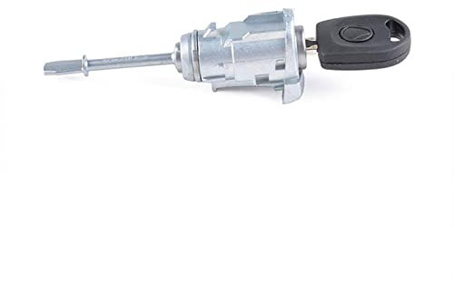 Vuzmode Cylindre de Serrure de Porte conducteur à Anneau Gauche, for Seat, Cordoba Ibiza III 6L3837167B 6L3837168B avec clé 2002 – 2008 Cylindre de Barillet de Serrure de Porte avec clés(LEFT1 x Key)