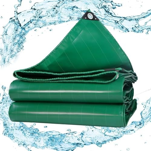 Toile Pergola 1x8 m 500g/m² Bâche Pergola ou Tonnelle étanche en PVC pour terrasse LXX94W, Vert