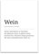 ARTFAVES® Poster Definition Wein | Worterklärung Duden Lexikon Wanddeko Wandbild Spruch als Geschenk | ohne Rahmen | 21 x 30 cm