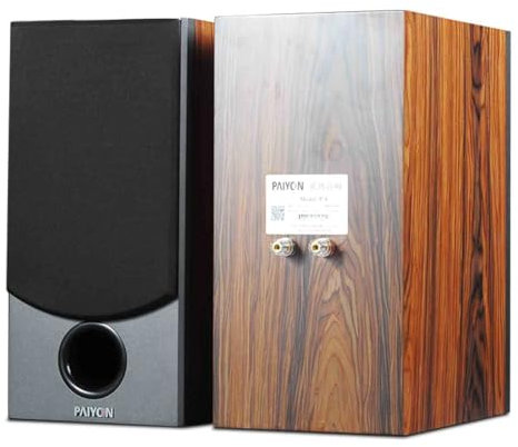 DIFIIFOL PAIYON P4 Passive Bücherregal Lautsprecher Heimkino 2-Wege Lautsprecher mit 1 Silk Dome Tweeter Externer Verstärker erforderlich