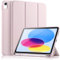 Vobafe Hülle Kompatibel mit iPad A16 11/10 Generation (Modell 2025/2022, 10,9/11 Zoll), Flexible TPU Rückseite, stoßfeste Schutzhülle mit stifthalter, Auto Schlafen/Wachen, Pink