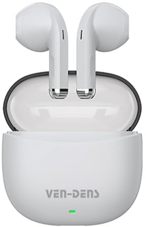 AMPLE Wireless Earbuds For Google Pixel 10/10 Pro XL/9A/9/9 Pro/9 Pro XL/Fold/8A/8 Pro/8 [BT030] Bluetooth 5.4 Earphone True Wireless, Touch Control, Stereo Bass Headphones (WHITE)