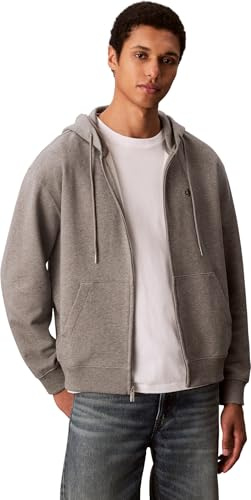 Calvin Klein Herren Ls Eu 350terry Monogram Fz Hoodi Lv04rd240g Sweatshirts