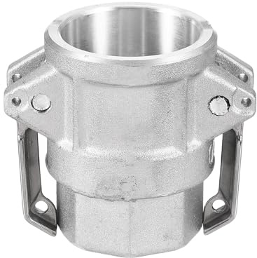 PATIKIL Racor Aluminio CAM Lock 1 (Adaptador Macho x Rosca Hembra NPT), Acoplamiento Desconexión Rápida, Resistente a la Corrosión (Pieza D, Tipo Ranura Leva)