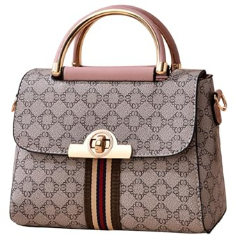 CORIOS Elegante Borsa a Mano da Donna PU Pelle Impermeabile Borsa a Tracolla a Spalla Piccolo Borsa Ascellare Moda Borse Messenger Viaggio Shopping Lavoro Tote Rosa