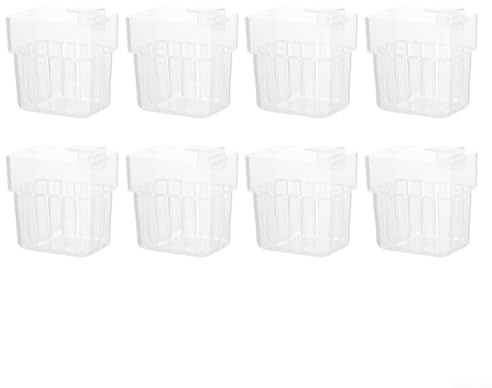 Set di 8 supporti per piante da acquario per piante completamente e semi-acquatiche, con fessure e fori per un migliore flusso d'acqua negli acquari