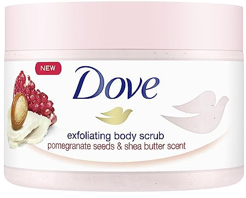 Duschdas Gommage douche exfoliant Dove aux graines de grenade et au beurre de karité 225 ml (paquet de 4)
