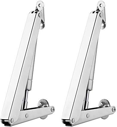 RUYUFE Bisagra de soporte de tapa de amortiguador de gas 200N, resistente, cierre suave, resorte de gas, reducción lenta, seguridad, paquete de 2