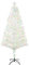 HOMCOM 5 Feet Prelit Artificial Christmas Tree with Fiber Optic LED Light, Holiday Home Xmas Decoration, White