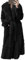 nicticsi Damen Kunstpelz Mantel Winter Lange Warme Cardigan Parka mit Kapuze Faux Fur Kunstfell Jacke Teddy Coat Winterjacke Steppjacke Schwarz 4XL