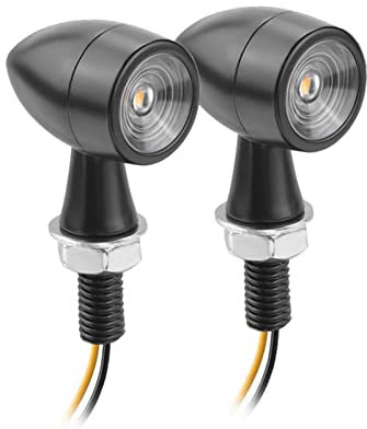 Hengshitong Motorrad-LED-Blinker, 4-teiliger Motorrad-Blinker, 12-V- -Motorradzubehör, wasserdichter bernsteinfarbener -Blinker