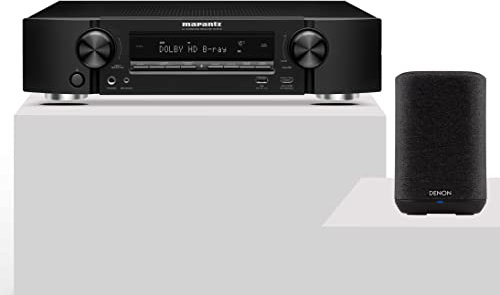 Marantz NR1510 Slim 5.2 Kanäle AV Receiver mit HEOS & Denon Home 150 Multiroom Lautsprecher mit HEOS Built-in und Alexa