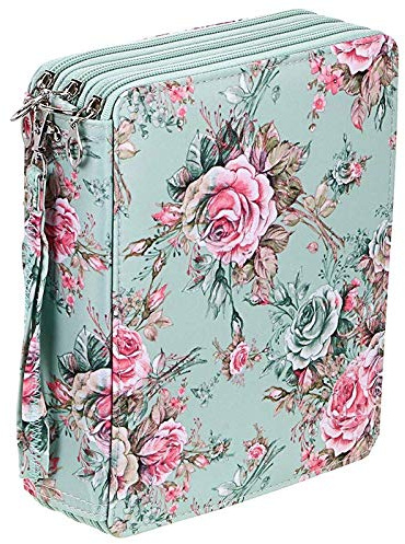 Dacvgog 120 Slots Colored Pencil Case with Compartments Pencil Holder for Watercolor Pencils()