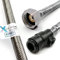 Xcel Home WRAS Approved PushFit Flexible Connector with Isolation Valve 15mm x 3/4 BSP (300mm Long) | 3 Lengths Available | Kitchen Sink/Bathroom Basin Stainless Steel Braided Flexi Tail | 1 Pipe