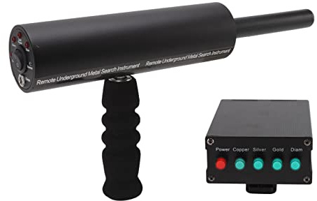 AKS Metal Detector, 800m Long Range 14m Depth Professional Rechargeable Gold Detector, High Sensitivity Handheld Underground Metal Finder for Gold, Silver, Copper, Precious Stones(Black)
