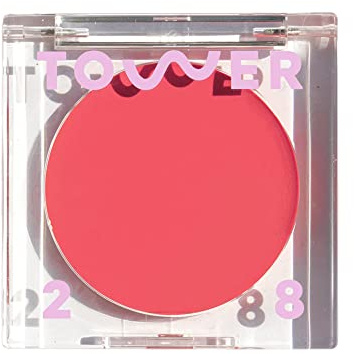 Tower 28 BeachPlease Cream Blush + Tinted Lip Balm - Multi-Use Lip Tint + Dewy Blush for Cheeks With Aloe Vera + Green Tea - Vegan, Non-Comedogenic Makeup for Sensitive Skin - Happy Hour (0.16 oz)