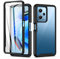 seacosmo für Xiaomi Poco X5 Pro 5G Hülle/Redmi Note 12 Pro 5G Hülle, Stoßfest Handyhülle Poco X5 Pro 360 Grad vollschutz Cover Rugged Schutzhülle mit eingebautem Displayschutz, Schwarz