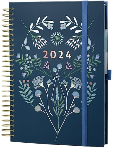 Boxclever Press Life Book Familienplaner 2024 A5. Kalender 2024 Buchkalender ab sofort nutzbar bis Dez’24. Terminplaner 2024 mit 7 Spalten. Kalender 2024 Familienplaner für aktive Familien.