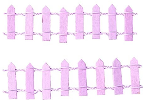 EXCEART 10pezzi Mini Recinzione Legno Flessibile Per Micro Per Decorazioni e Case Delle Fate Per Natalizie e Terrari