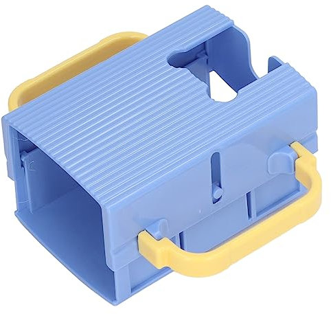 Milchbox-Flip-Halter, 2 Griffe, Helles Licht, Tragbarer Babynahrungsbeutelhalter, Geschlossen, für, Quetschsicher (Blau)