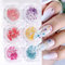 Trockenblumen für Nägel, 6 Farben Getrocknete Blumen Nail Art Rosa Spring Nagel Deko,Trockenblumen zum Basteln