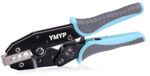 YMYP Koaxial-Crimpzange für RG-Kabel (RG6, 8, 11, 58, 59, 62174, 179, 213, SMA, SMB, LMR195, 200, 400, BNC 3C-2V, 3D-2V Stecker, Glasfaserbelden 8281 (CRIPMER L7 WG)