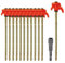 12 Stück Drehbare Zeltheringe mit Gewinde, TGKYK zeltheringe sturmsicher mit Bit, Robust heringe Camping, erdschrauben Camping, heringe erdnägel stabil für Camping Outdoor
