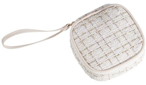 Funktionelle Kosmetiktasche für Damen, praktisch für Büro und Reisen, weiß